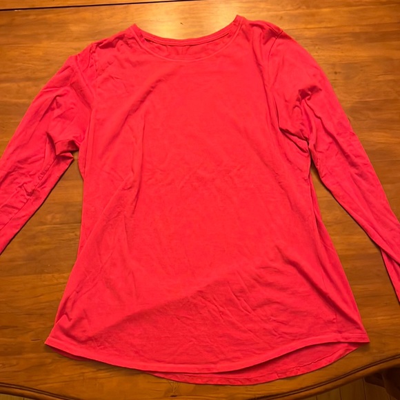 Hanes brand  hot pink lounge/ pajama top. Women’s XXL. Gently used. - Picture 1 of 2